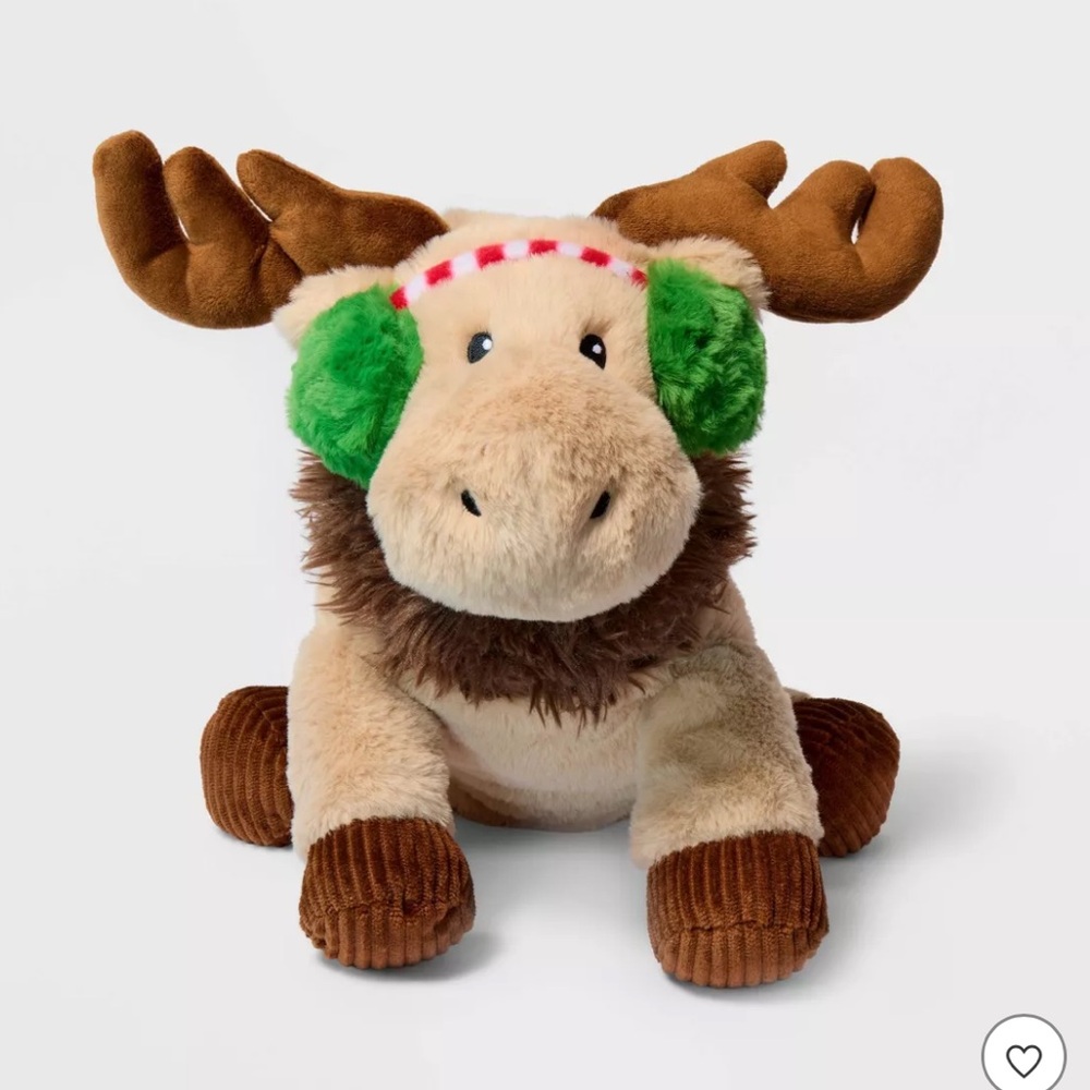 14'' Moose with Ear Muffs Stuffed Animal - Gigglescape